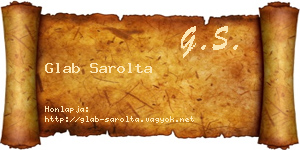 Glab Sarolta névjegykártya